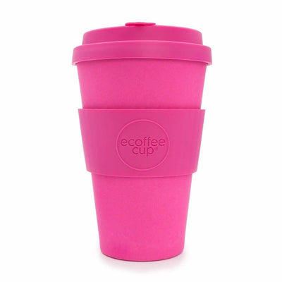 Ecoffee Cup Pink'd with Pink Lid 14oz - Art of Living Cookshop (2382987001914)
