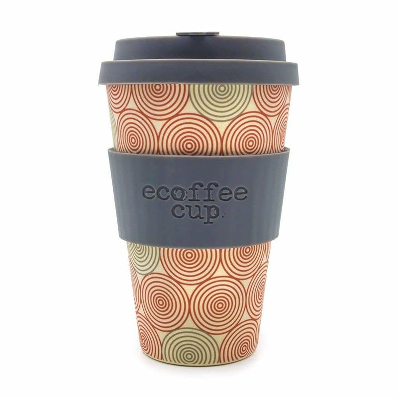 Ecoffee Cup Swirl with Grey Lid 14oz - Art of Living Cookshop (2382988050490)
