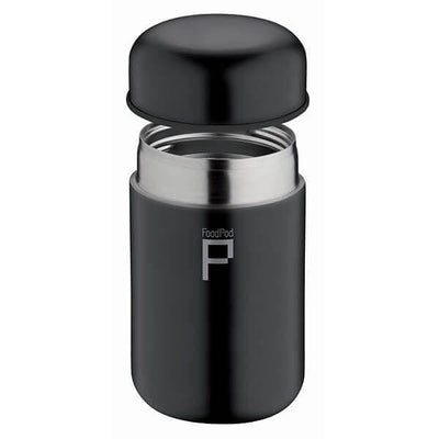Foodpod Vacuum Flask 0.4L Stainless Steal/Black - Art of Living Cookshop (4523201855546)