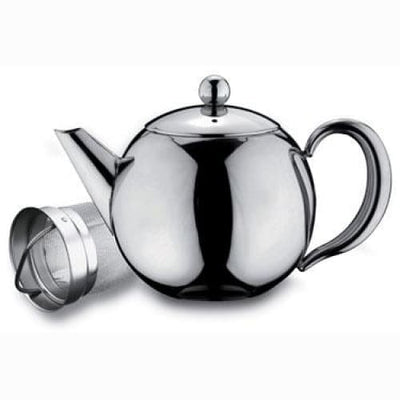 Grunwerg Rondeo Teapot with Infuser 35 oz S/S RT-035X - Art of Living Cookshop (2368263618618)