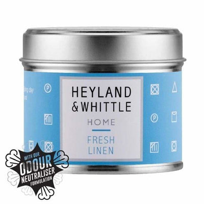 Heyland & Whittle Fresh Linen Candle in a Tin - Art of Living Cookshop (4490917314618)