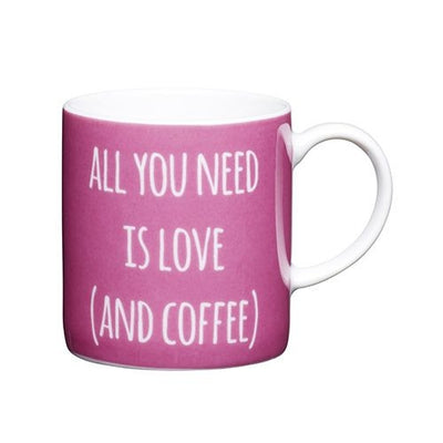 Kitchen Craft Espresso Mug 'All you need is Love' - Art of Living Cookshop (2382995750970)