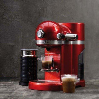 KitchenAid Artisan Nespresso with Aeroccino Candy Apple - Art of Living Cookshop (4522848944186)