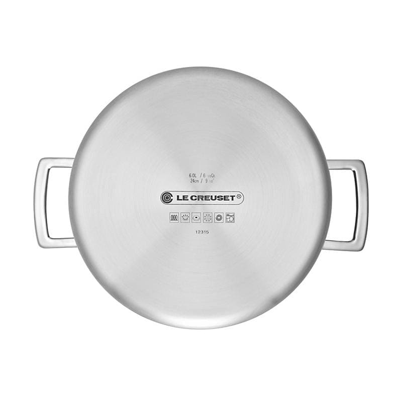 Le Creuset 3-ply Stainless Steel Deep Casserole 24cm (without LC Box) - Art of Living Cookshop (2461976952890) (6843866873914)