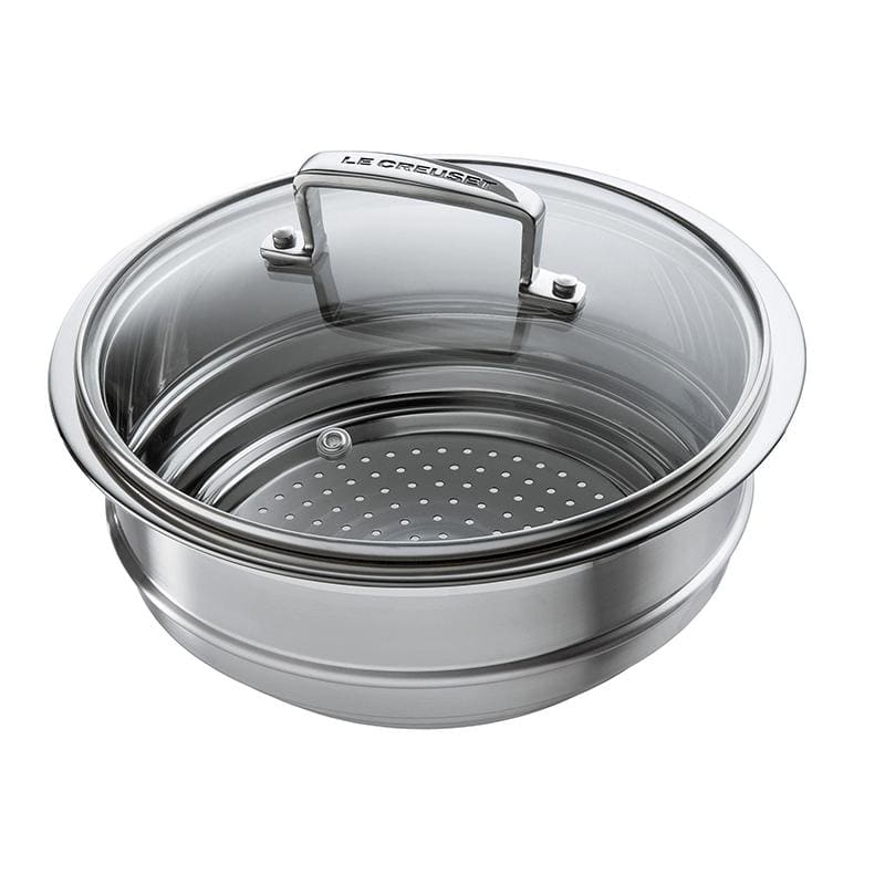 Le Creuset 3-Ply Stainless Steel Multi Steamer with Glass Lid - Art of Living Cookshop (6591338414138)