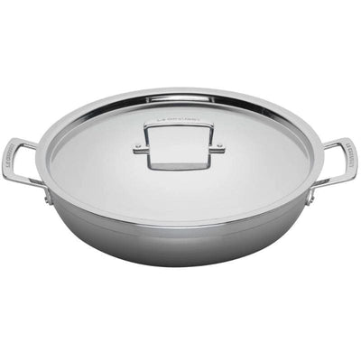 Le Creuset 3-ply Stainless Steel Shallow Casserole - Art of Living Cookshop (2461985669178)