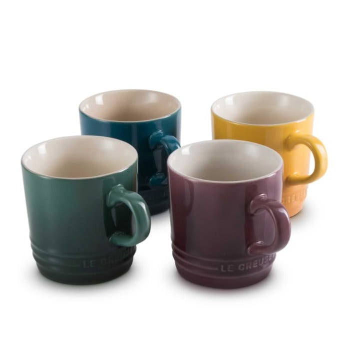 Le Creuset Botanique Cappuccino Mugs 200ml Assorted Colours - Box of 4 - Art of Living Cookshop (4654841004090)