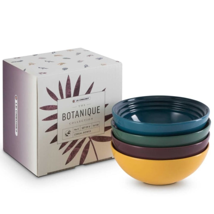 Le Creuset Botanique Cereal Bowls 650ml Assorted Colours - Box of 4 - Art of Living Cookshop (4654841167930)