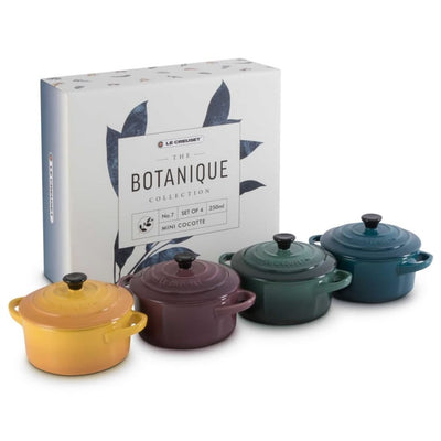 Le Creuset Botanique Petite Round Casserole 250ml Assorted Colours - Box of 4 - Art of Living Cookshop (4654841233466)