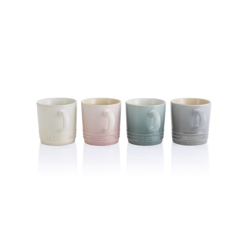 Le Creuset Calm Stoneware Capuccino Mugs 200ml (Set of 4) - Art of Living Cookshop (4405330542650)