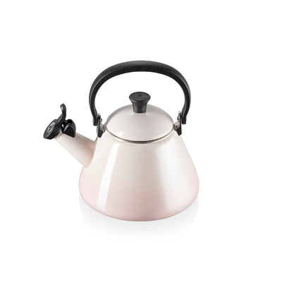 Le Creuset Kone Kettle with Fixed Whistle 1.6L Shell Pink (7005448929338)