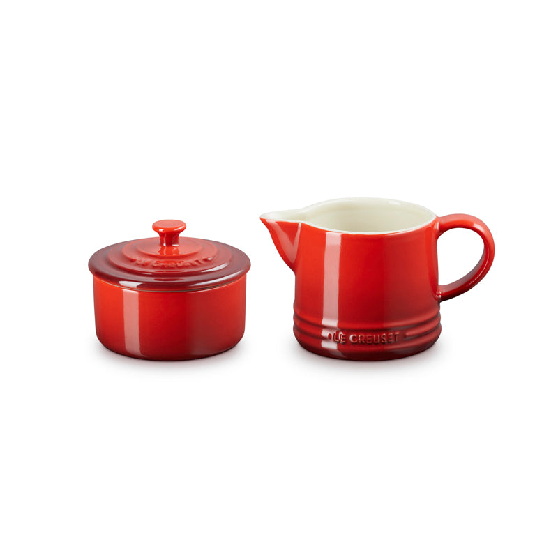 Le Creuset Milk & Sugar Set Cerise (7005449486394)