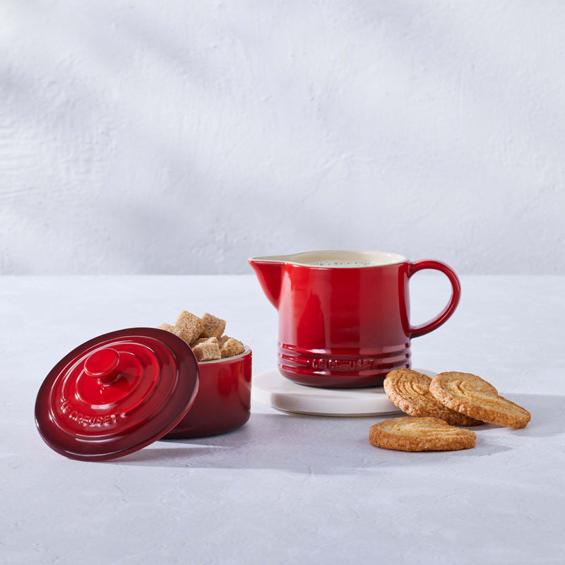 Le Creuset Milk & Sugar Set Cerise (7005449486394)