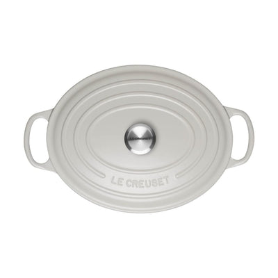 DISC Le Creuset Signature Cast Iron Oval Casserole Cotton - Art of Living Cookshop (2458339901498)