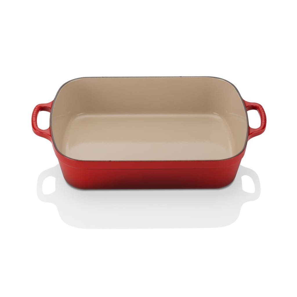 Le Creuset Signature Cast Iron Rectangular Roaster 33cm Cerise – Art of ...