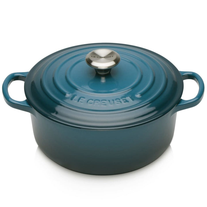 Le Creuset Signature Cast Iron Round Casserole Deep Teal - Art of Living Cookshop (4526181580858) (2396695822394)