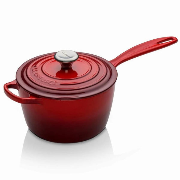 Le Creuset Signature Cast Iron Saucepan Cerise - Art of Living Cookshop (2510972125242)