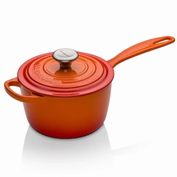 Le Creuset Signature Cast Iron Saucepan Volcanic - Art of Living Cookshop (2509181878330)
