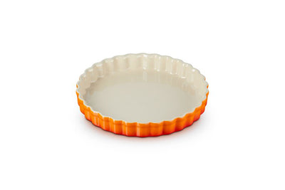 Le Creuset Stoneware 28cm Fluted Flan Volcanic (6548384841786)