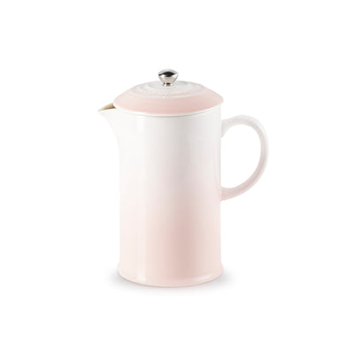 Le Creuset Stoneware Cafetiere with Metal Press 1L Shell Pink (7005448831034)