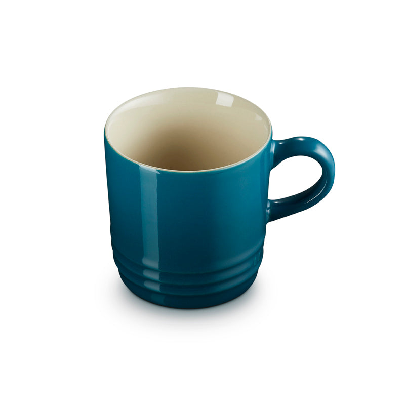 Le Creuset Stoneware Cappuccino Mug 200ml Deep Teal (7005449748538)