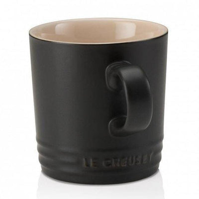 Le Creuset Stoneware Cappuccino Mug Black 200ml - Art of Living Cookshop (4637084024890)