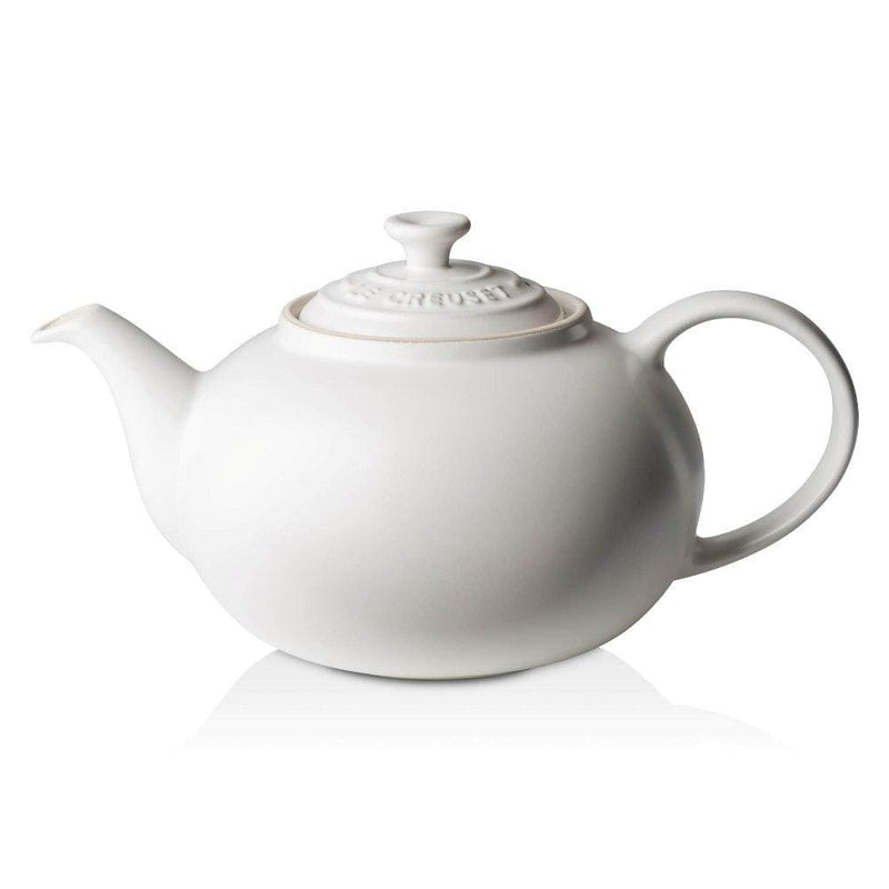 Le Creuset Stoneware Classic Teapot Cotton - Art of Living Cookshop (2382842298426)