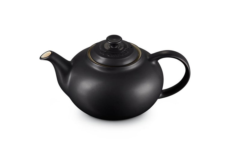 Le Creuset Stoneware Classic Teapot Satin Black (2382842560570)