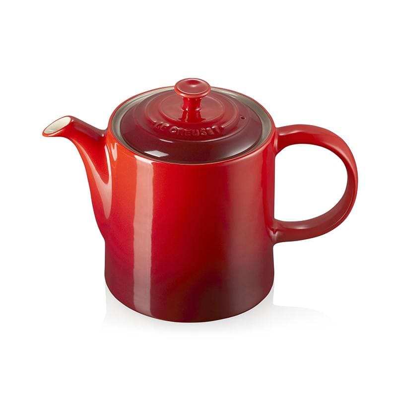 Le Creuset Stoneware Grand Teapot 1.3L Cerise - Art of Living Cookshop (6591338446906)