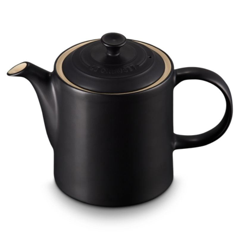 Le Creuset Stoneware Grand Teapot Satin Black (2382843314234)