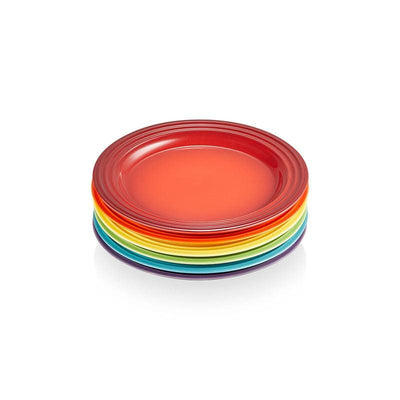 Le Creuset Stoneware Rainbow Set of 6 22cm Side Plates - Art of Living Cookshop (6591339888698)