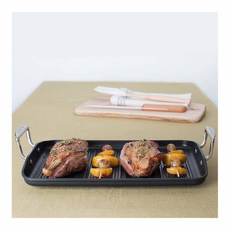 Le Creuset Toughened Non-Stick Ribbed Rectangular Grill 35cm – Art of ...