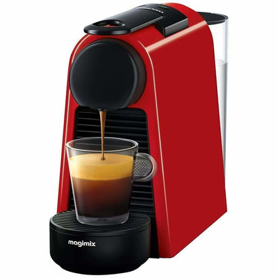 Magimix Nespresso Essenza Red with Aeroccino Milk Frother (2382878670906)
