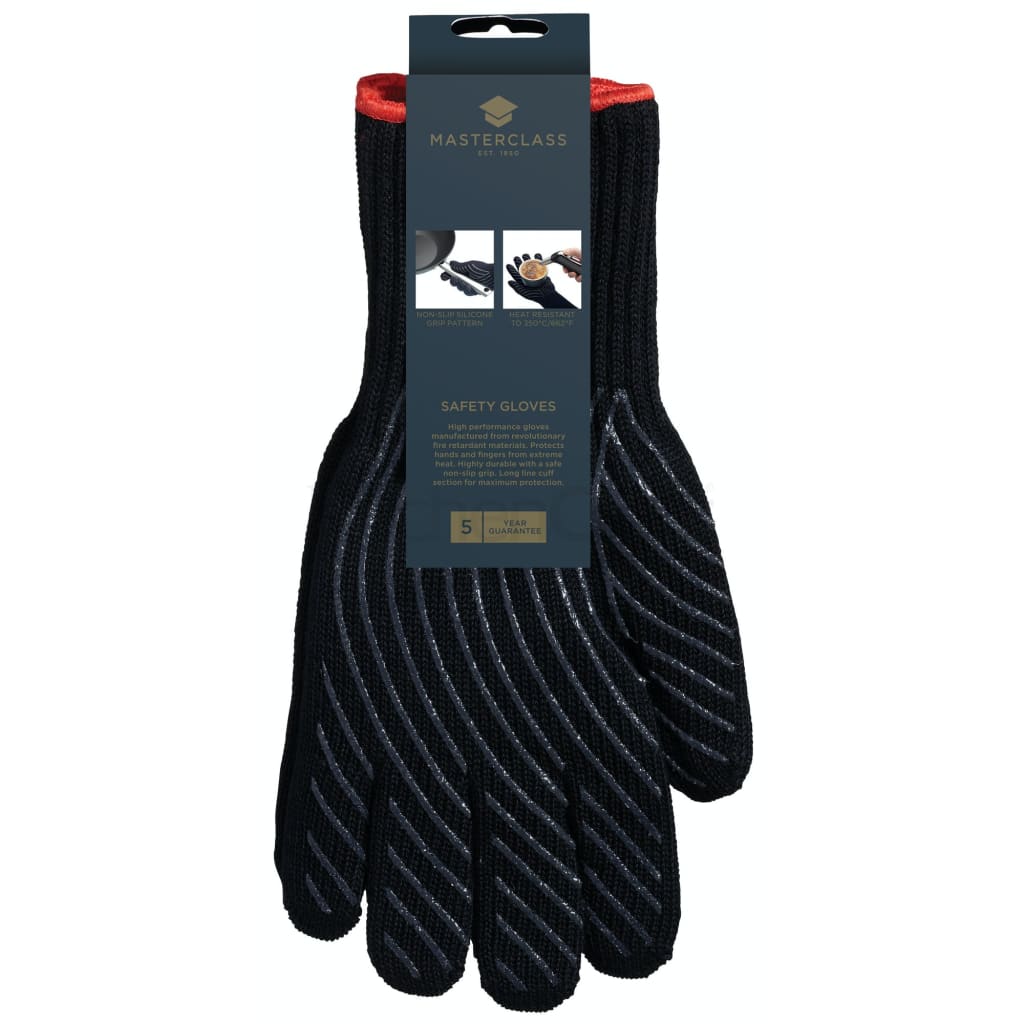 Master Class Pro BBQ Oven Gloves Pair Black (6721060208698)