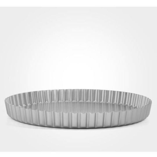 Mermaid Silver Anodised Fluted Flan 12inch (6987731370042)