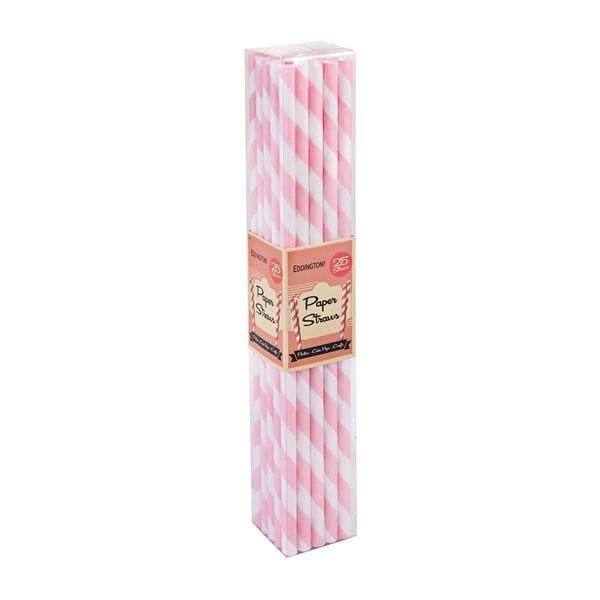Paper Straws Pink 12 Pack - Art of Living Cookshop (2485614542906)