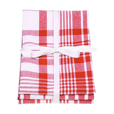 Dexam Tea Towel Extra Large Red (Set of 3) (6859285626938)