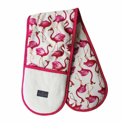 Sara Miller Double Oven Glove Flamingo - Art of Living Cookshop (2382983266362)