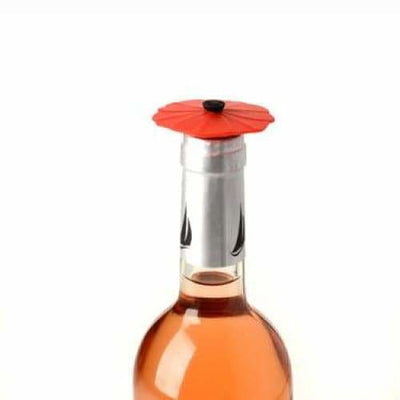 Silicone Bottle Stopper Red Poppy - Art of Living Cookshop (2368225607738)