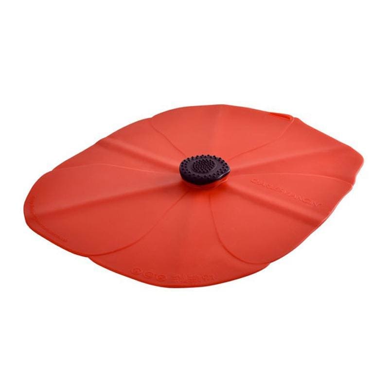 Silicone Lid Large Rectangular Red Poppy - Art of Living Cookshop (2368268992570)
