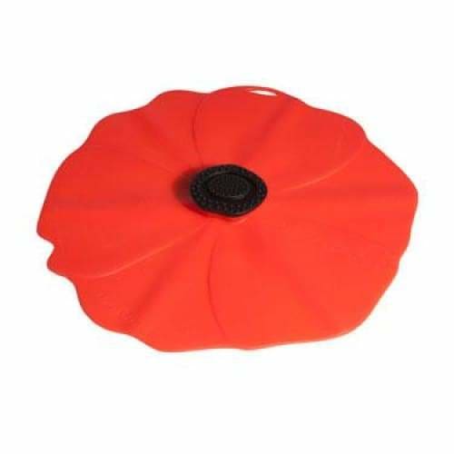 Silicone Lid Large Red Poppy - Art of Living Cookshop (2368268894266)