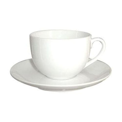 Simplicity Tea Cup with Saucer White Porcelain 0110.013 - Art of Living Cookshop (2368263323706)