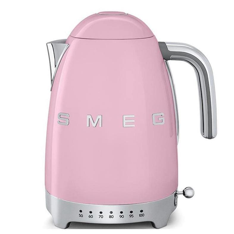 Smeg Jug Kettle Variable Temperature Pink 1.7L 3000w - Art of Living Cookshop (6554128285754)