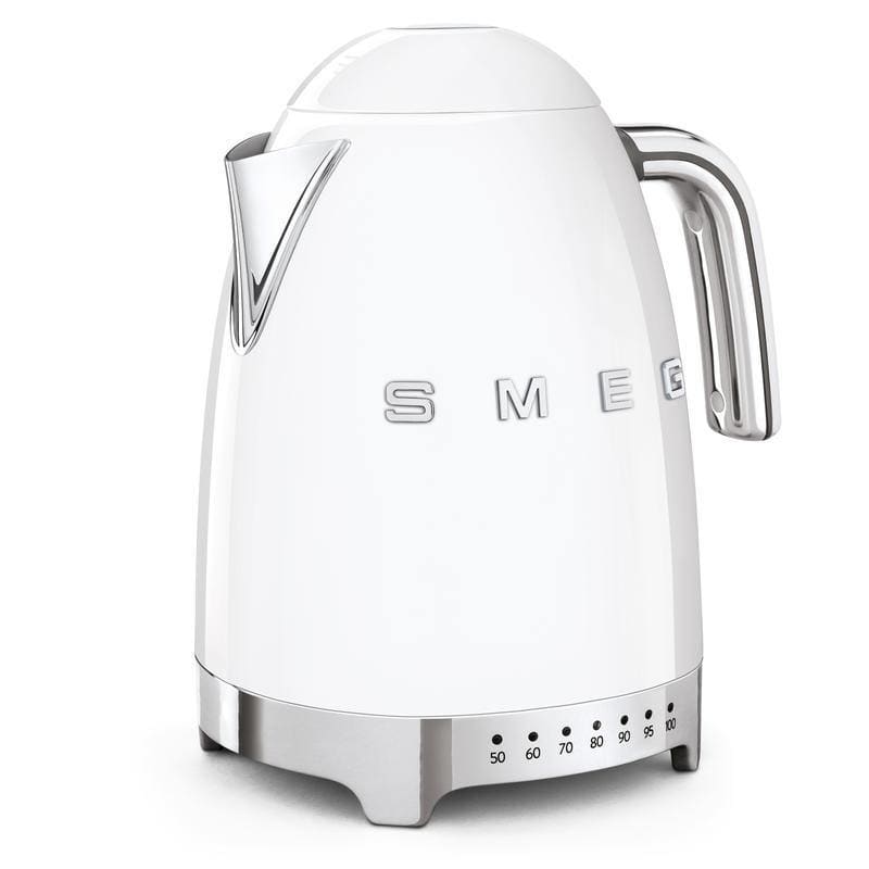 Smeg Jug Kettle Variable Temperature White 1.7L 3000w - Art of Living Cookshop (6554128449594)