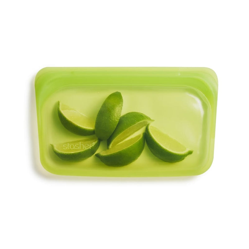 Stasher Reusable Silicone Snack Bag (Small) - Lime - Art of Living Cookshop (2485627191354)