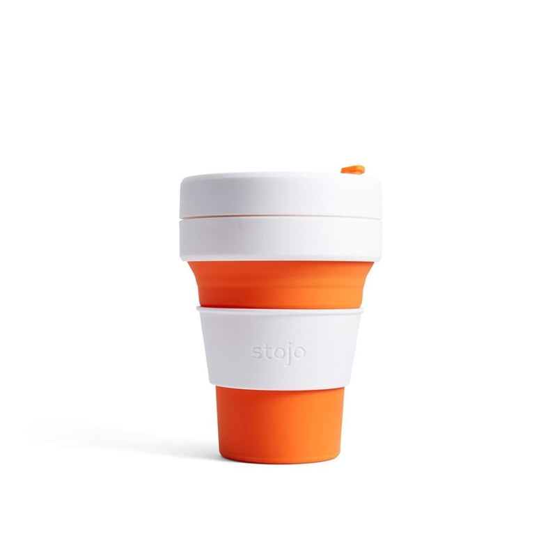 Stojo Collapsible Pocket Cup - Orange - Art of Living Cookshop (2382925758522)