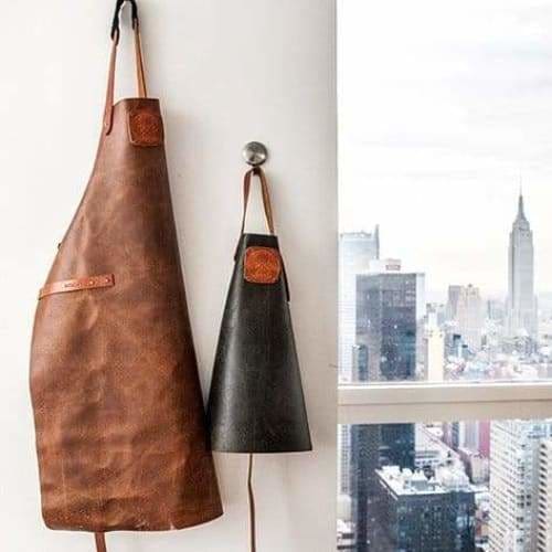 Witloft Leather Apron Classic Pure Black - Art of Living Cookshop (4321097515066)